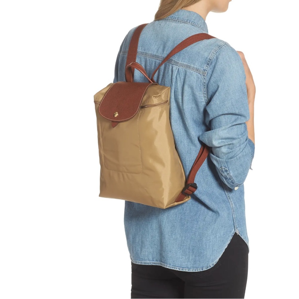 Longchamp Le Pliage Backpack, Desert Color
